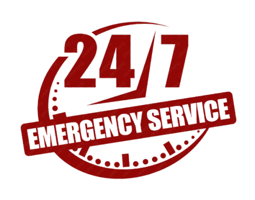 24 hour emergency service badge